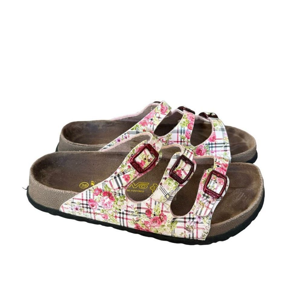 Devo ergonomic footbed Sandals Womens floral Print  EU 38 /7.5 US